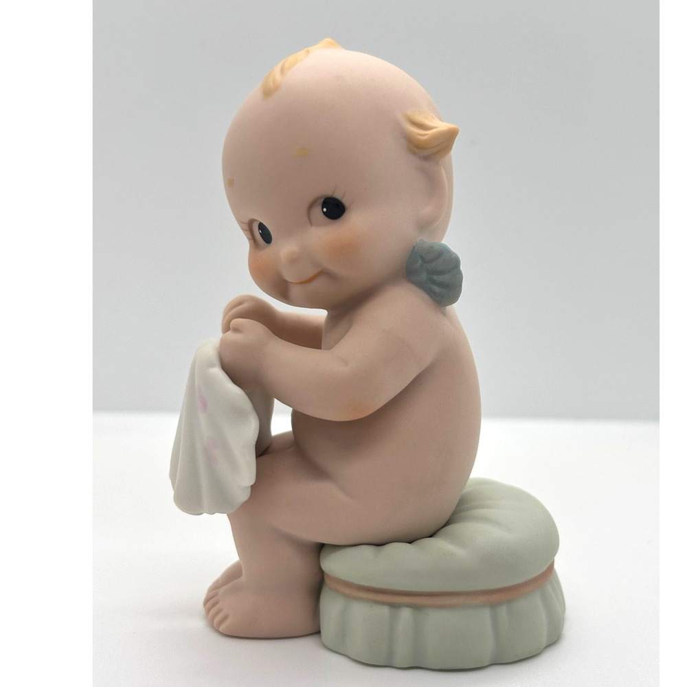 VTG 1991 Enesco/Jesco, Rose O'Neill Porcelain Kewpie Doll Sewing